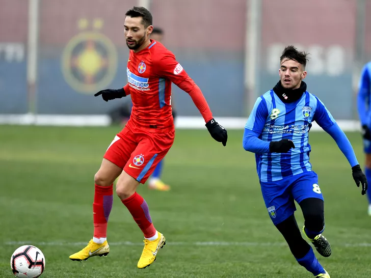 Antonio Jakolis în meciul amical de fotbal dintre FCSB și Progresul Spartac Bucureșto