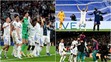 Real Madrid regina rasturnarilor spectaculoase de scor PSG Chelsea si Manchester City ucise pe Bernabeu