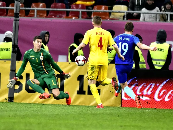 Costel Pantilimon la meciul România - Olanda din 2017. Sursa: sportpictures.eu