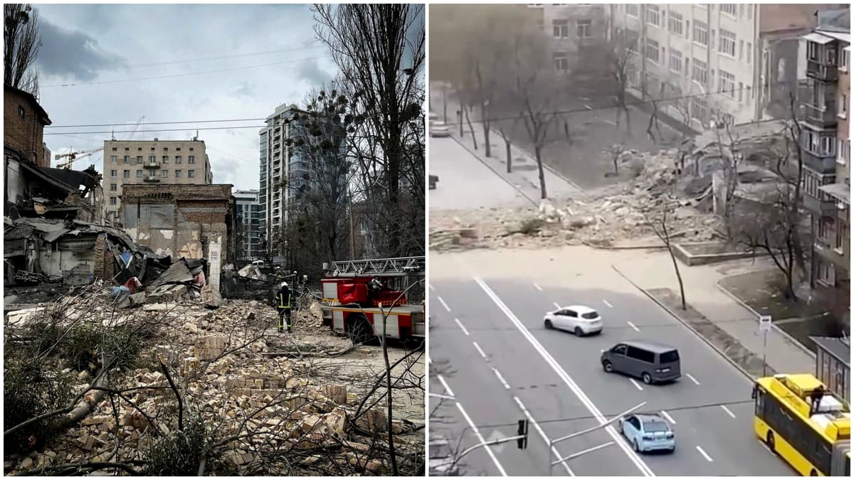 Video. Atac masiv asupra Kievului cu rachete hipersonice. Clădiri prăbușite, mai multe victime