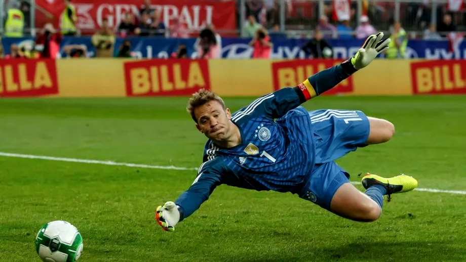 Neuer a revenit pe teren dupa noua luni Ce a facut in amicalul Austria  Germania Video