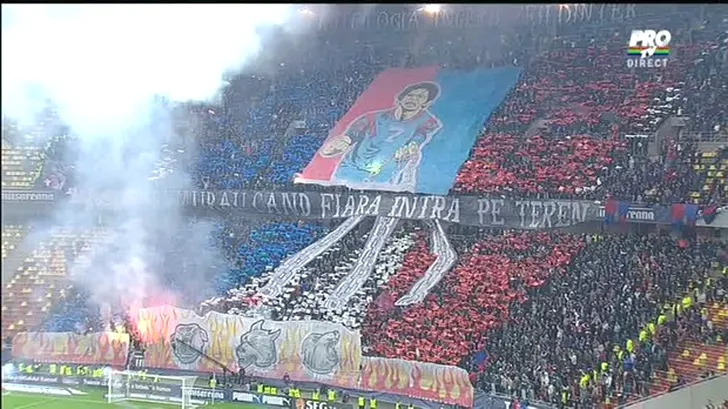 Coregrafie Steaua, la Dinamo-Steaua în Cupa României, 17 aprilie 2014