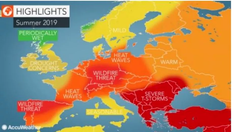 Accuweather prognoza meteo infricosatoare pentru Romania Vara sa schimbat Cum va fi vremea