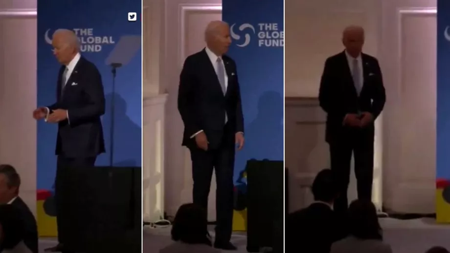 Joe Biden in centrul unui nou episod stanjenitor Nu mai gasea iesirea de pe scena Video
