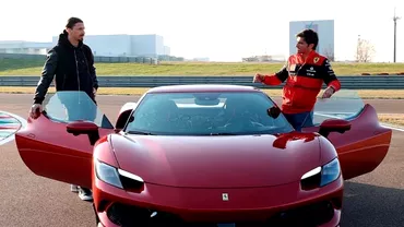 Zlatan Ibrahimovic spectacol pe pista de Formula 1 de la Maranello Lumea imi spune Ferrari pe teren Video