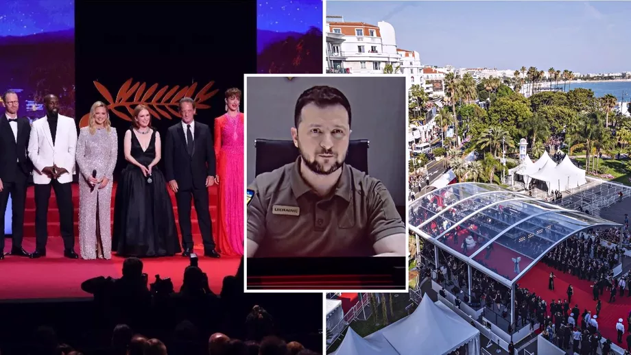 Festivalul de Film de la Cannes De la aparitia surpriza a lui Volodimir Zelenski la vedetele care au facut furori pe covorul rosu Foto