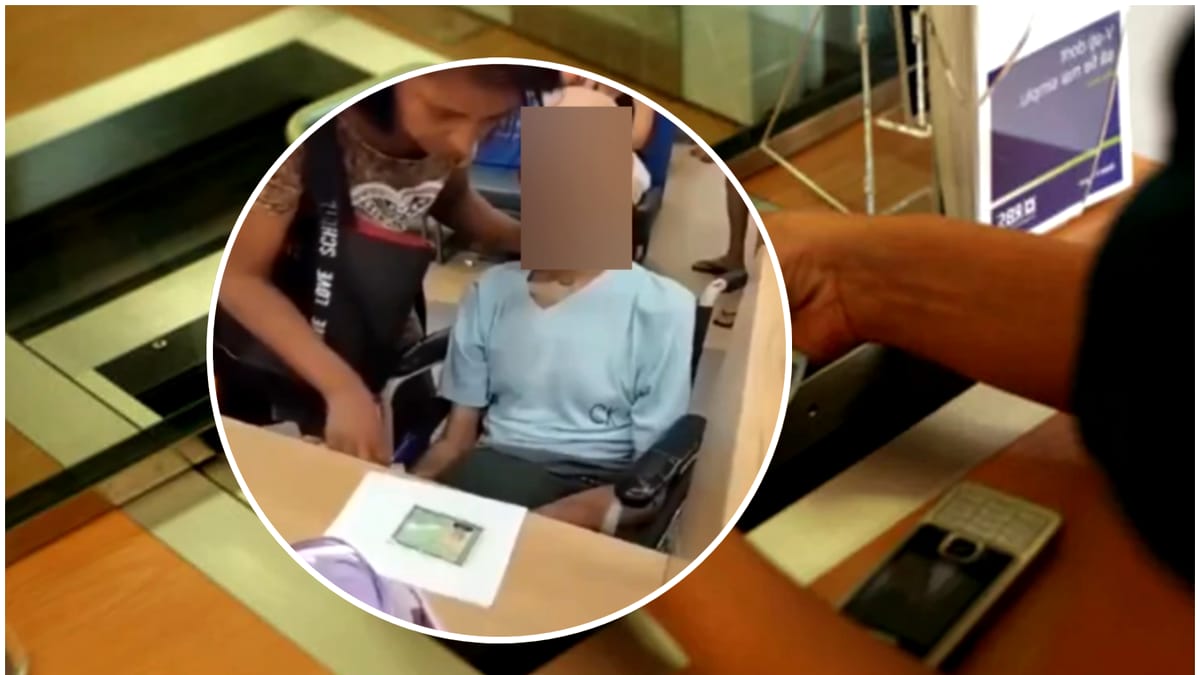Video: O femeie s-a prezentat la bancă alături de unchiul mort, pentru a lua un împrumut. Întreaga scenă a fost filmată de angajați