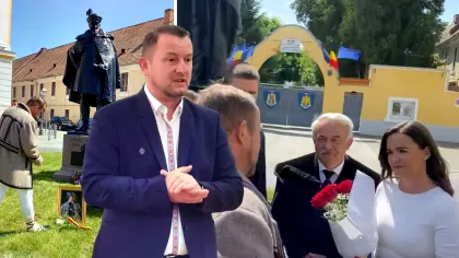 Exclusiv. Ce spune senatorul Călin Matieș, după ce i-a oferit un tricolor președintei...