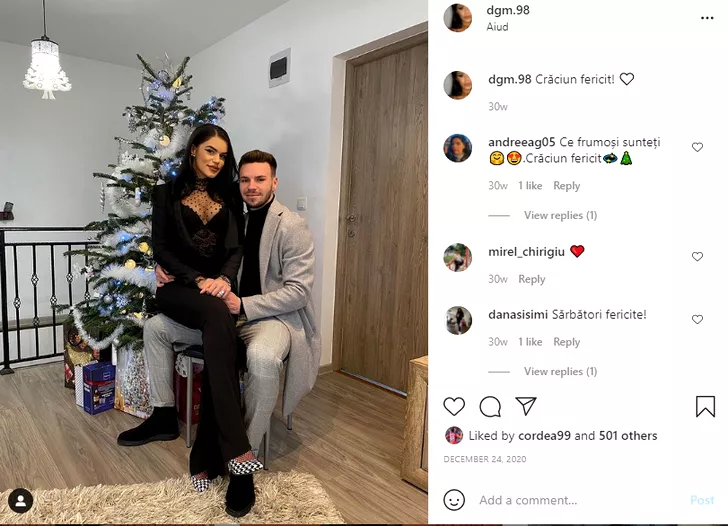 Andrei Cordea și iubita sa au sărbătorit Crăciunul împreună
