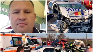 A murit unul dintre cei doi politisti raniti grav in accidentul din Olt Avea 49 de ani si era sef de post in Morunglav