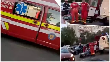 Accident in Bucuresti pe trecerea de pietoni Ambulantele SMURD au intervenit