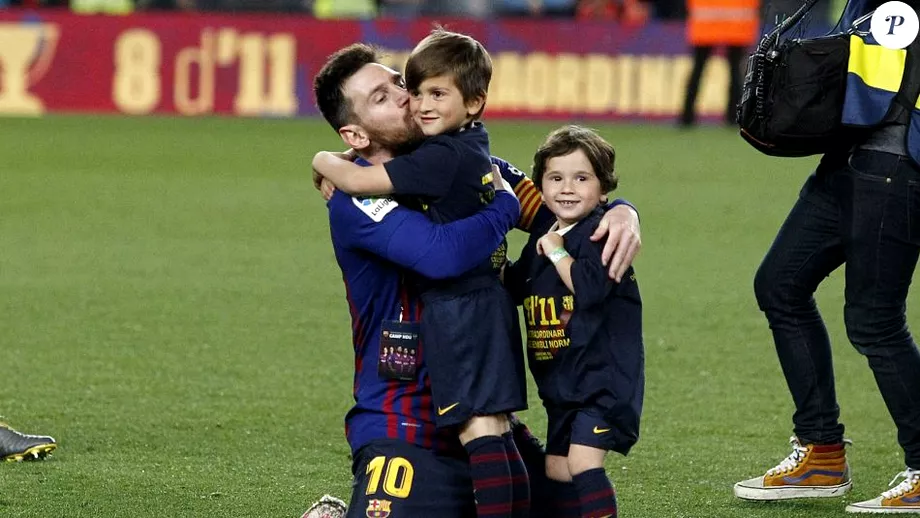Lionel Messi sta cu dusmanul in casa Fiul sau Mateo este fan Real Madrid