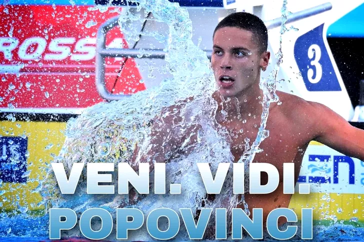 Postarea lui David Popovici după ce a devenit dublu campion european