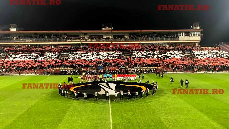 Coregrafie spectaculoasa a fanilor de la CFR Cluj la meciul cu Sevilla VIDEO  FOTO EXCLUSIV