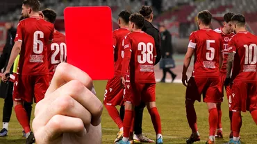 Dinamo record negativ in 2022 Echipa lui Stoican a incasat 4 cartonase rosii in 5 meciuri