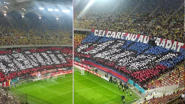 Scenografii spectaculoase la derbyul Dinamo  CSA Steaua Ce mesaje au transmis ultrasii Foto