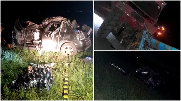Tanar de 19 ani mort intrun accident produs in seara de Inviere Masina sa impact violent cu un tractor