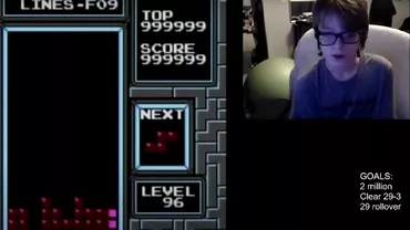 Jocul Tetris terminat abia la 40 de ani de la crearea sa Performanta obtinuta de un adolescent de 13 ani
