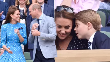Familia Regala Britanica a atras toate privirile la Wimbledon 2022 Kate a reciclat o rochie nazdravanul Print George sia facut debutul