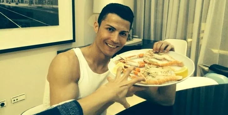 Din meniul lui Cristiano Ronaldo nu lipsește peștele