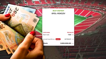 Precizie extraordinara Biletul colosal pe care sa castigat 1000000 de lei cea mai mare suma din istoria pariurilor sportive din Romania