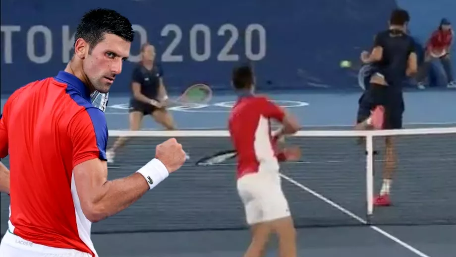Novak Djokovic provoaca un scandal la Jocurile Olimpice Sia lovit un adversar in proba de dublu mixt Video