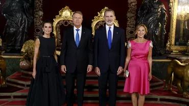 Cine a creat rochia purtata de Carmen Iohannis la dineul familiei regale spaniole Se vede ca e de la second hand