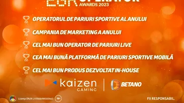 P Kaizen Gaming premii la cinci categorii in cadrul EGR Awards 2023
