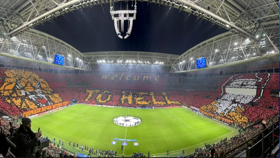 Bine ati venit in iad Scenografie impresionanta a turcilor la Galatasaray  Manchester United Video