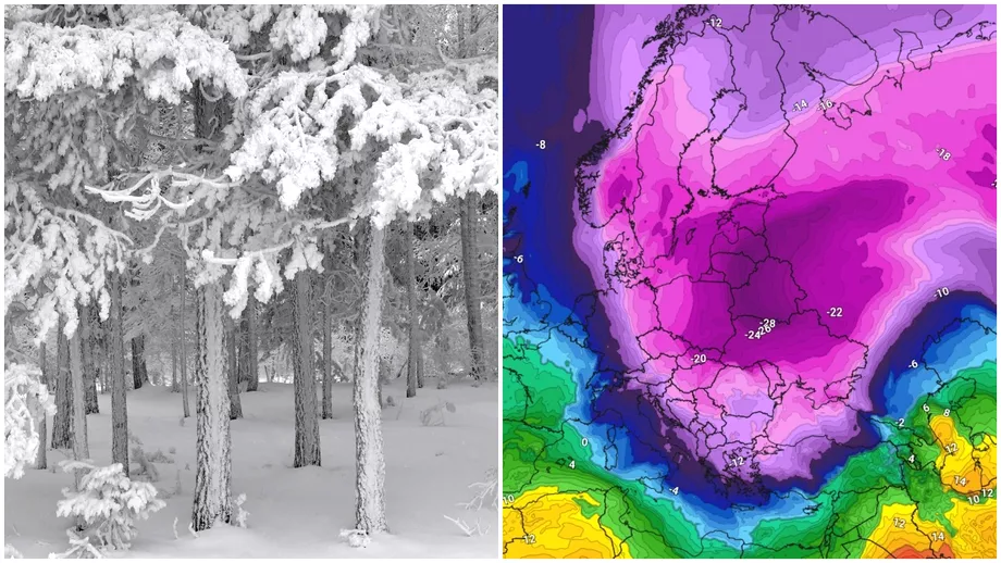 Romania lovita de un val de aer polar Temperaturile vor cobori pana la 20 de grade