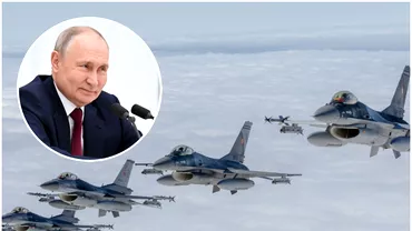 Reactia lui Vladimir Putin dupa ce Ucraina va primi avioane F16 Daca zboara din tari terte ele devin tinte legitime oriunde sar afla
