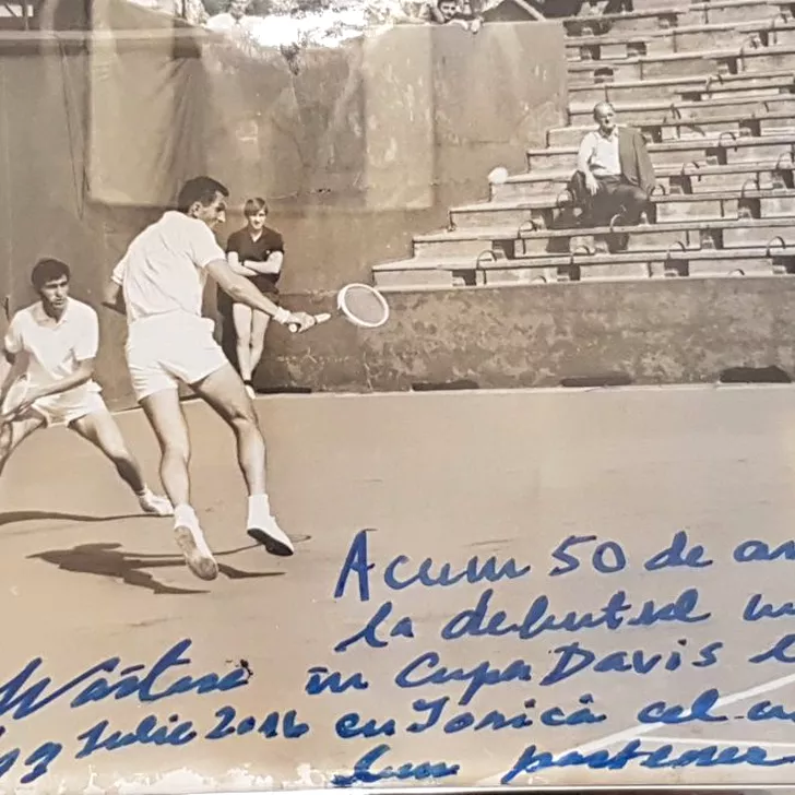 O poză istorică! Explicația scrisă chiar de Ilie Năstase în 2016 spune totul: „Acum 50 de ani, la debutul meu în Cupa Davis, cu Ionică, cel mai bun partener”