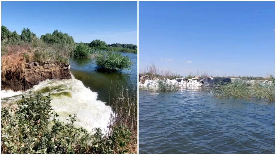 Video Un dig de protectie din Tulcea sa spart mai multe terenuri inundate Intrunire a Comitetului pentru Situatii de Urgenta
