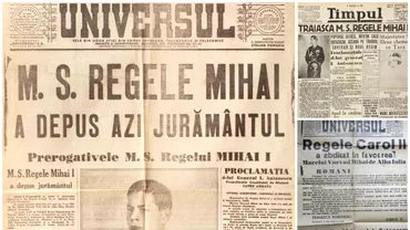 Ce scriau ziarele pe 6 septembrie 1940 Carol abdica si Mihai era proclamat pentru a doua oara rege al Romaniei