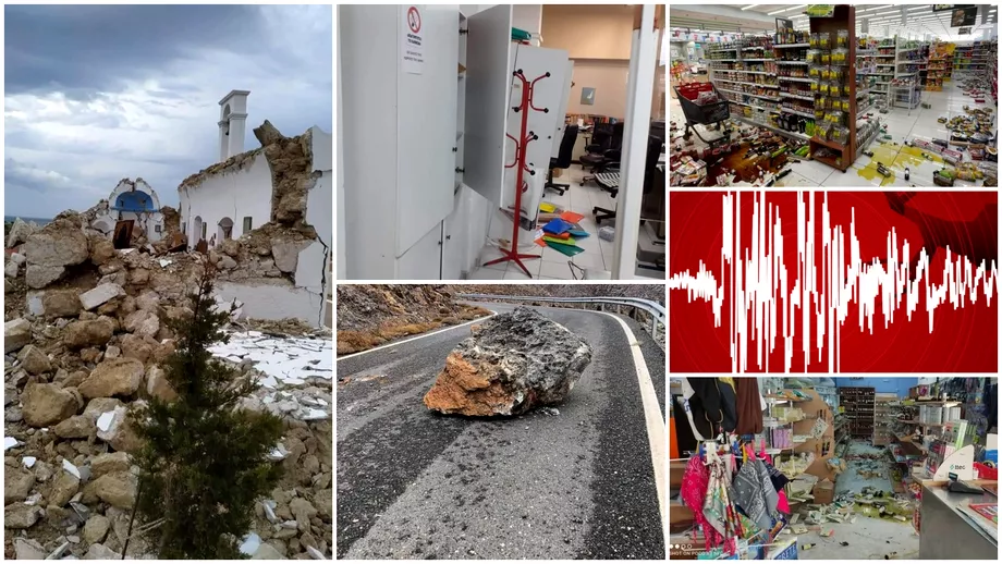 Imagini infricosatoare din Creta surprinse in timpul cutremurului Marturii ale romanilor din Grecia si mesaje impresionante de sustinere