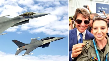 Tom Cruise cu emblema Fortelor Aeriene Romane Selfie cu un pilot roman la cel mai mare show aviatic din lume