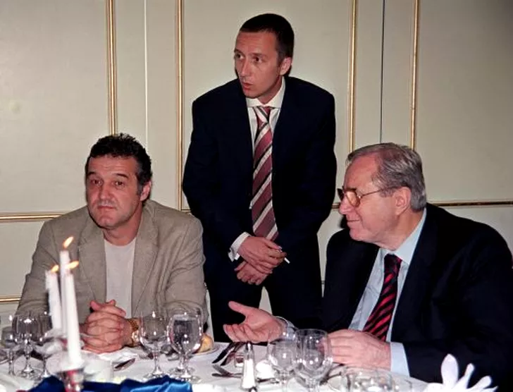 Gigi Becali alături de Mihai Stoica şi Adrian Păunescu