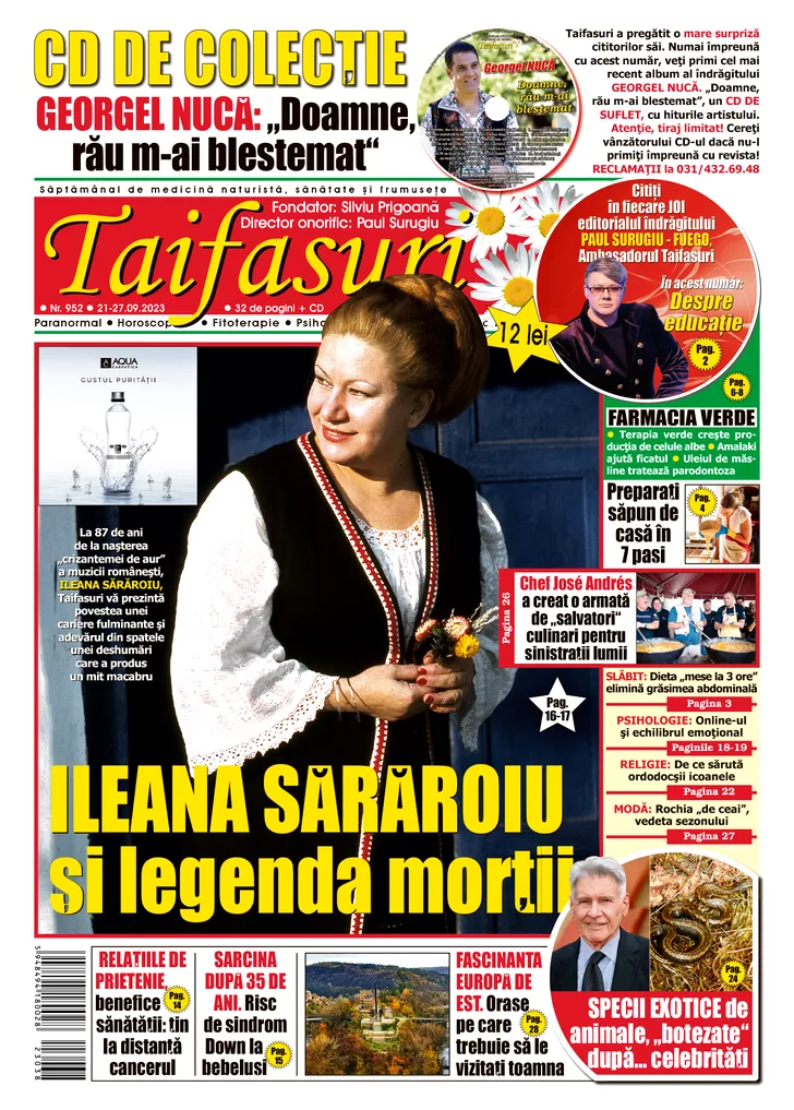 coperta 1 revista Taifasuri 952, Ileana Sararoiu