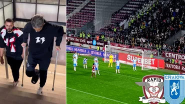Albion Rrahmani a venit in carje sa vada Rapid  Universitatea Craiova Atacantul aplaudat de fani