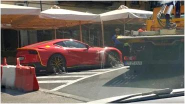 Surpriza pe litoral Un celebru milionar din Romania lasat de Politia Locala fara bolidul Ferrari parcat neregulamentar