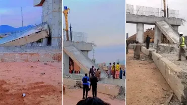 Neglijenta criminala un pod sa daramat in timpul constructiei Imagini incredibile cu colosul de beton prabusinduse Video