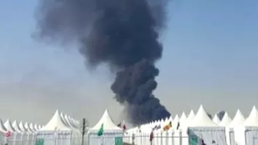 Incendiu urias la Campionatul Mondial din Qatar A luat foc un sat al suporterilor de la stadionul Lusail Video