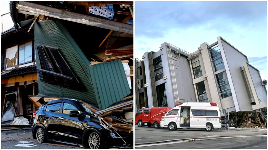 Cutremur devastator in Japonia Numarul mortilor a trecut de 200 Operatiunile de cautare sunt perturbate de ninsoare Update