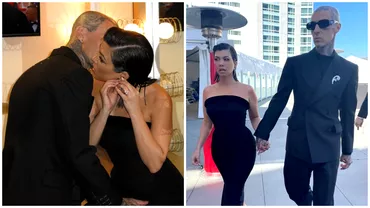 Kourtney Kardashian si Travis Barker siau oficializat relatia in Las Vegas in mare secret Sa casatorit a dansat a aruncat buchetul