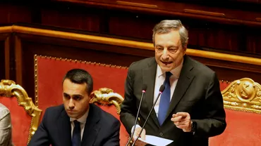 Mario Draghi sia  dat demisia pentru a doua oara Premierul italian nu a reusit sa salveze coalitia