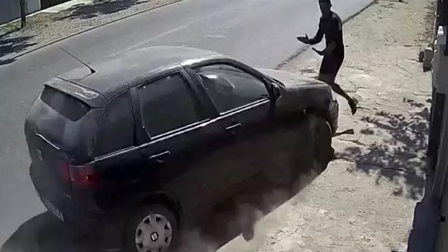Video socant Razbunare in stil mafiot in Braila fratele unui tanar batut a dat cu masina peste agresor