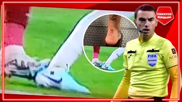 Fotografia uluitoare cu piciorul lui Albu dupa penaltyul nedat la Sepsi  Rapid 00