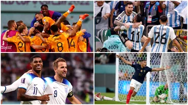 Analiza sferturilor de finala de la Campionatul Mondial 2022 Toata atentia e pe Olanda  Argentina si Anglia  Franta