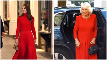 De ce Kate Middleton si Regina Consoarta Camilla poarta rosu la evenimente regale Misterul a fost spulberat
