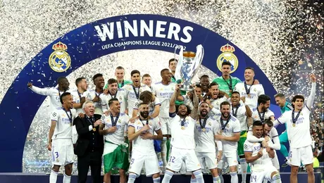 Liverpool 8211 Real Madrid 01 Golul lui Vinicius aduce al 14lea trofeu al Ligii Campionilor in vitrina galacticilor Video